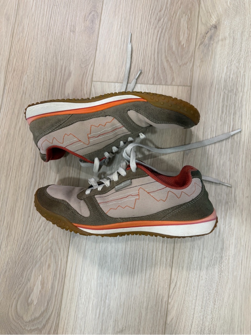 Patagonia Olive Green, Beige & Orange Women's Sneakers